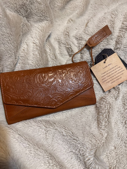 Leather brown wallet