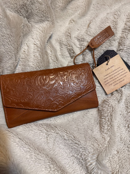 Leather brown wallet
