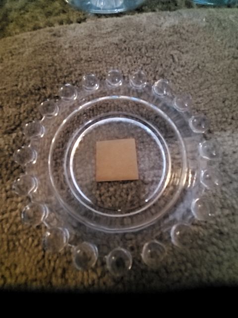 Imperial glass coaster ashtray