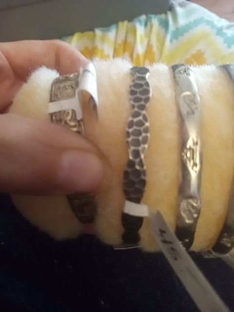 Very old sterling hand wrought bangle