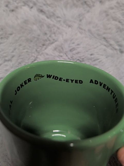 Green Cha! Cha! 1999 Rainforest Cafe Mug, 4" x 4.5"