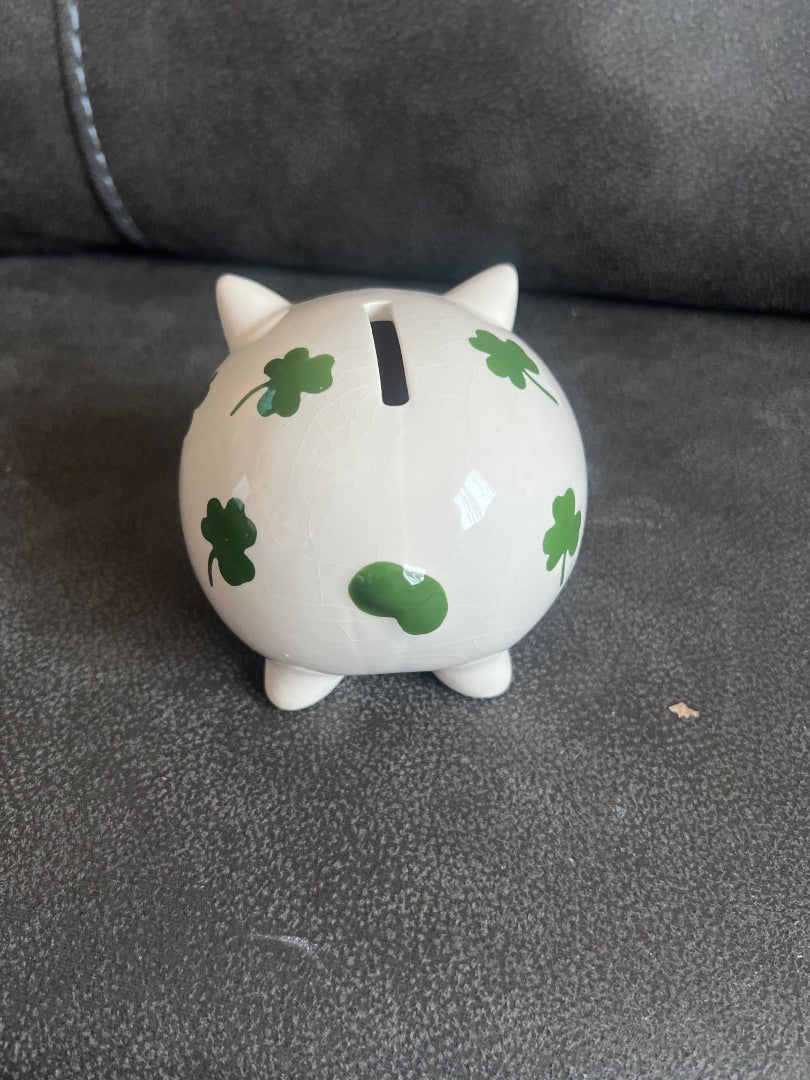 Mini shamrock piggy bank