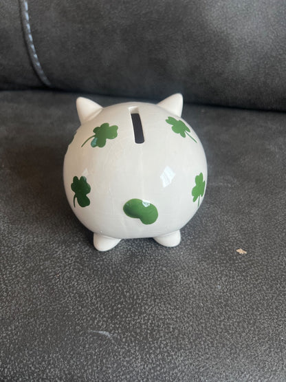 Mini shamrock piggy bank