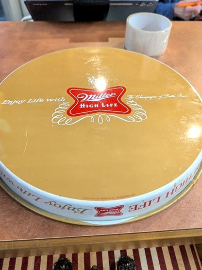 Miller high life beer tray