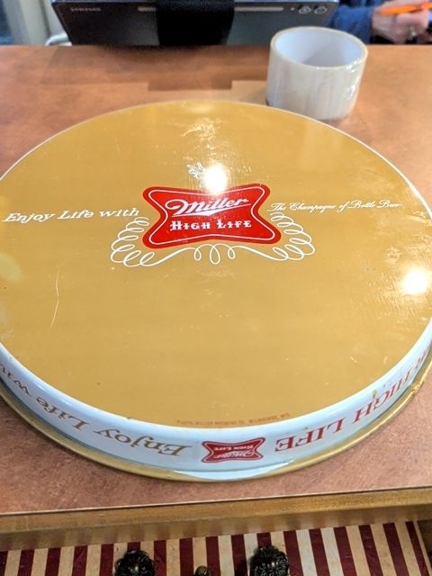 Miller high life beer tray