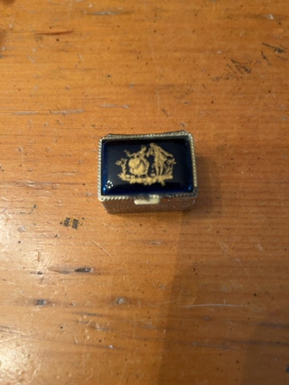Vintage Limoges Castel Pill box
