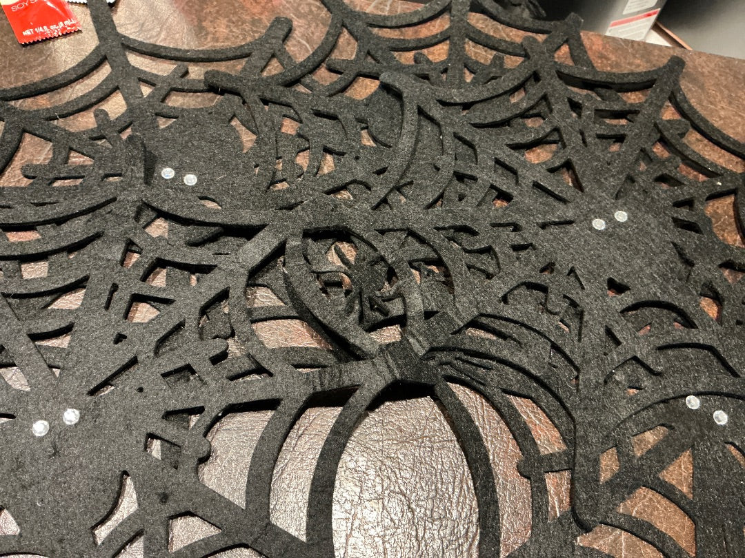 Black Spiderweb decorations