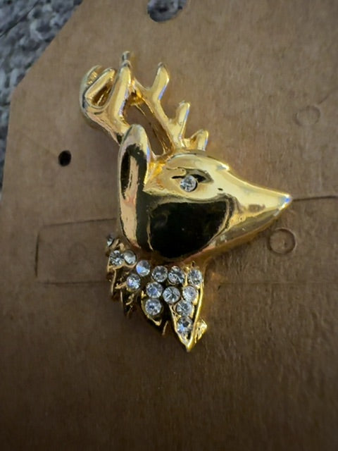 H-reindeer head push pin