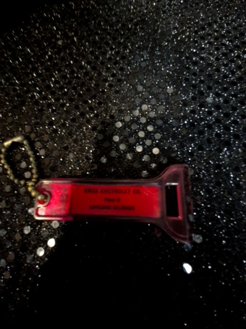 Red Knox Chevrolet Mirror Ice Scraper Keychain