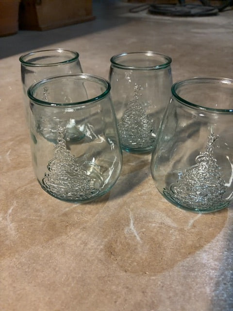 San Miguel Christmas Tree Tumblers Set of 4