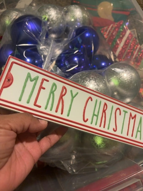 Merry Christmas sign