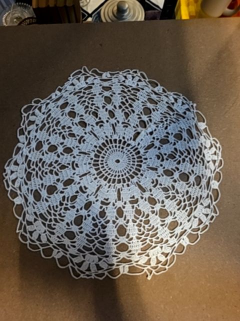 Vintage white  Lace doily