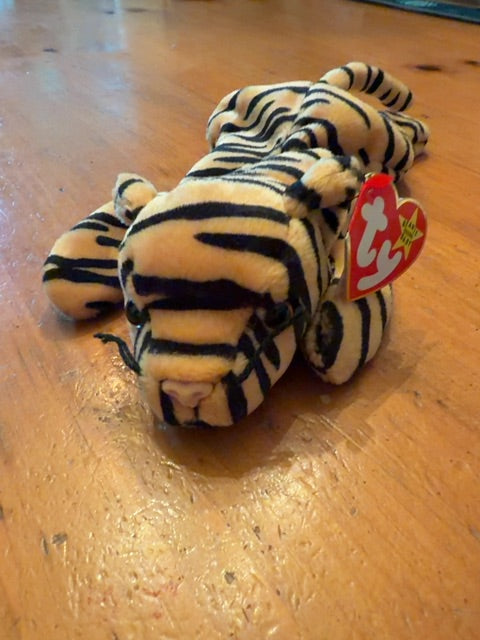 Beanie baby Stripes. Has paper tag.