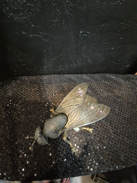 Vintage Brass Fly Ashtray, 7.5