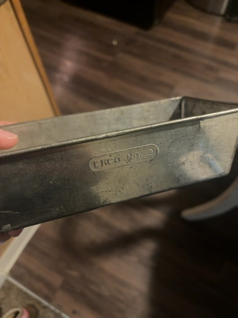 Vintage EKCO No.2 aluminum loaf pan