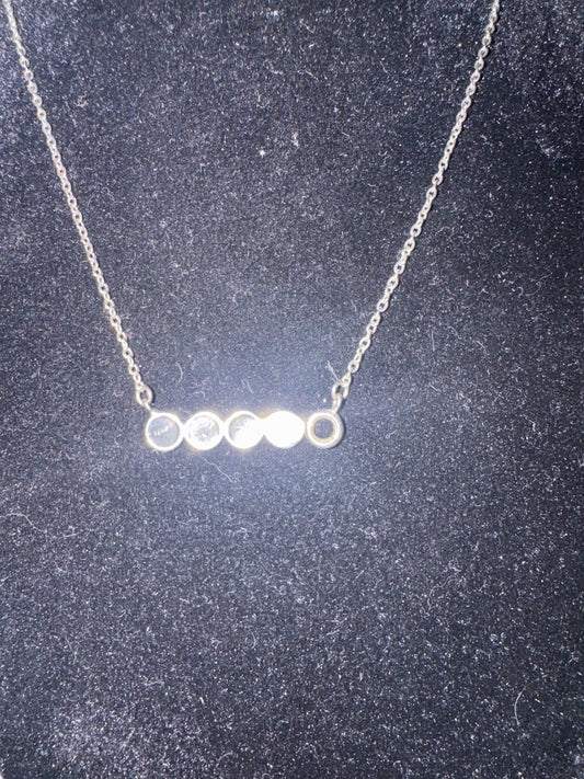 Sterling bar necklace