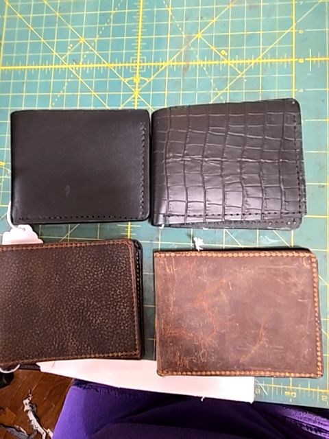 Leather wallet w RFID