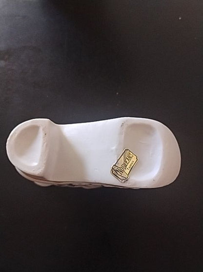 White Pink  Porcelain Bisque Shoe