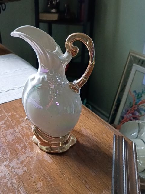 Vintage French style 4 x 8 server gold, pearl