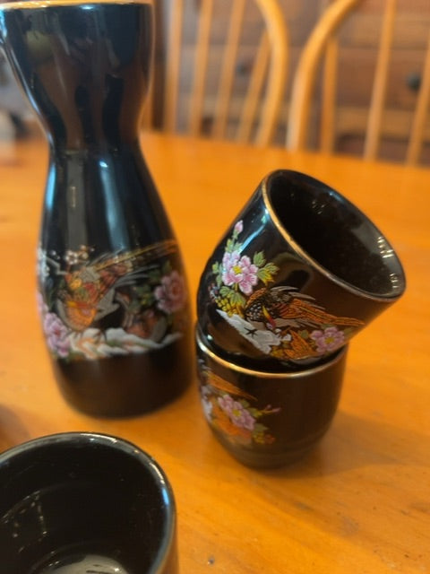 Vintage ceramic sake set