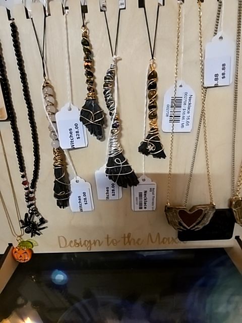 Design to the Maxx Necklace Witches Broom
