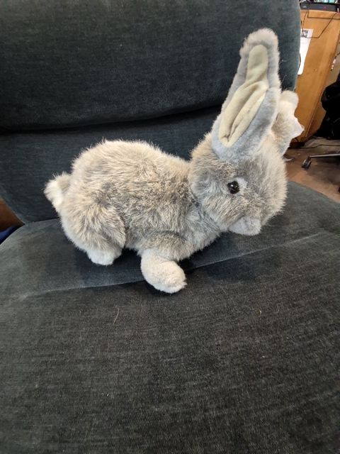 Grey CHARMCo 1985 CHARMCo Stuffed Bunny