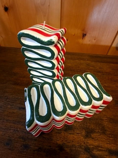 Vintage Christmas candles set of 2