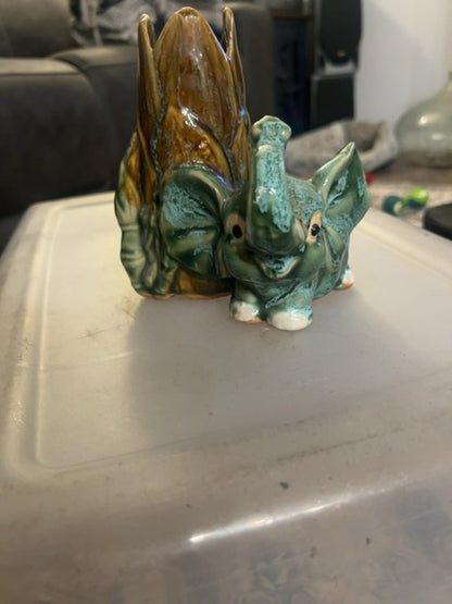 Elephant bamboo vase