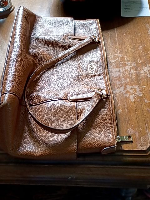 Large brown hand bag coach