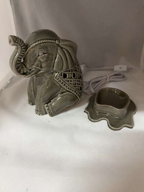 Green/grey  Ceramic wax warmer, Medium