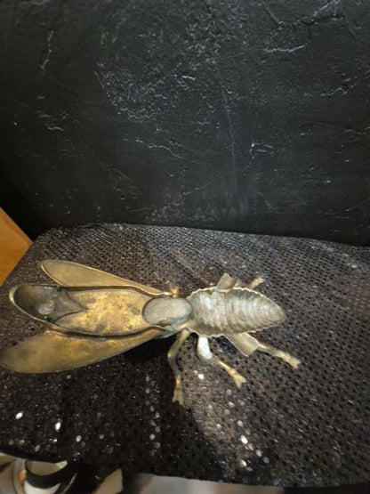 Vintage Brass Fly Ashtray, 7.5