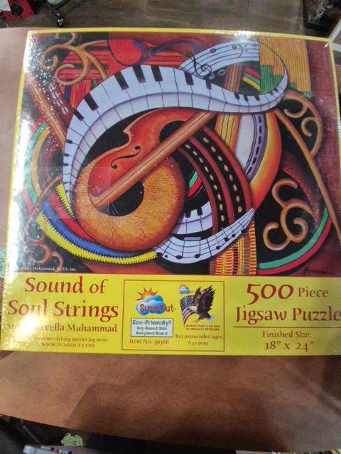 SunsOut Sound of Soul Strings Jigsaw Puzzle, 18" × 24"