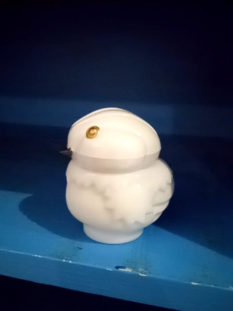 White Avon Bird bottle, Small