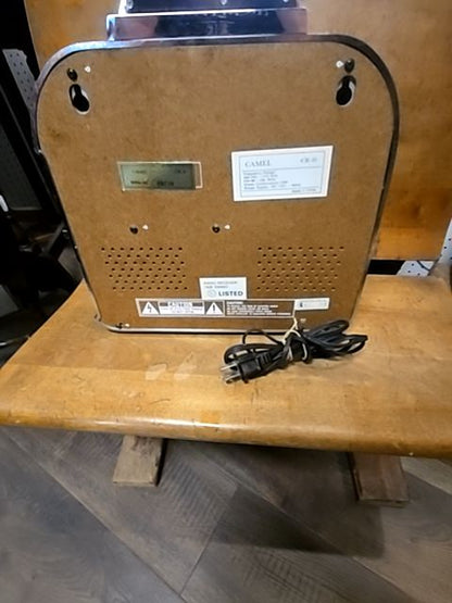 Silver CROSLEY Vintage mini camel joe cigarettes diner CR 10 jukebox Am an Fm radio and cassette player