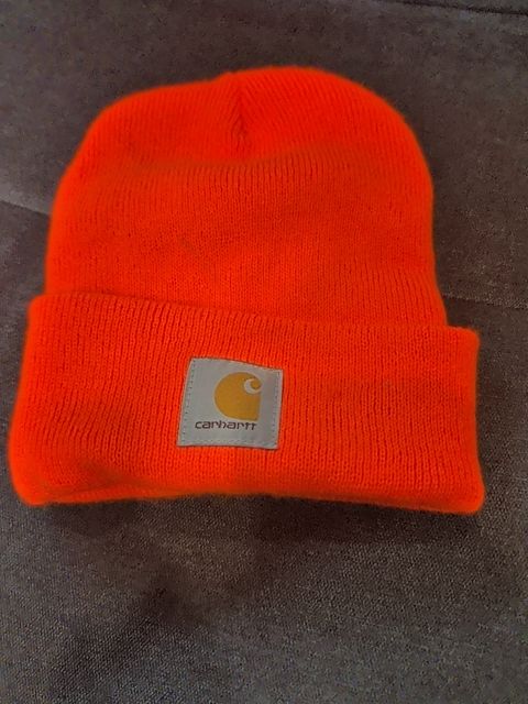 Orange Carhart Knit Cuffed Beanie