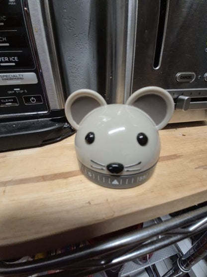 Grey Kikkerland Mouse Kitchen Timer
