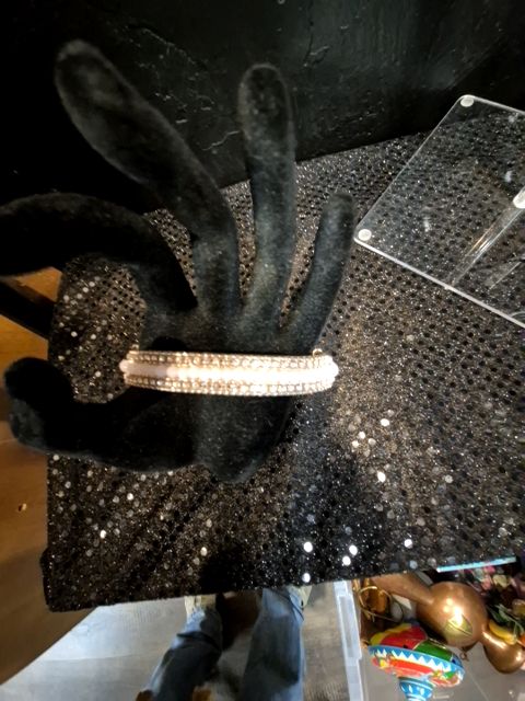 Pink Crystals & Rhinestones  Bracelet, 6"