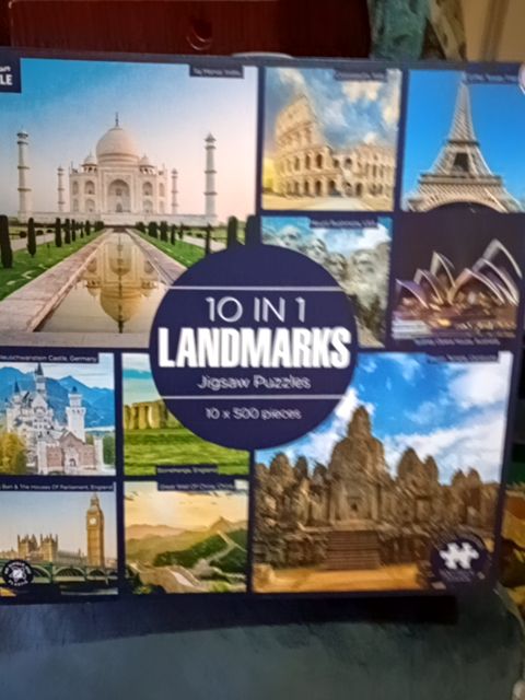 10 in one Landmarks puzzles