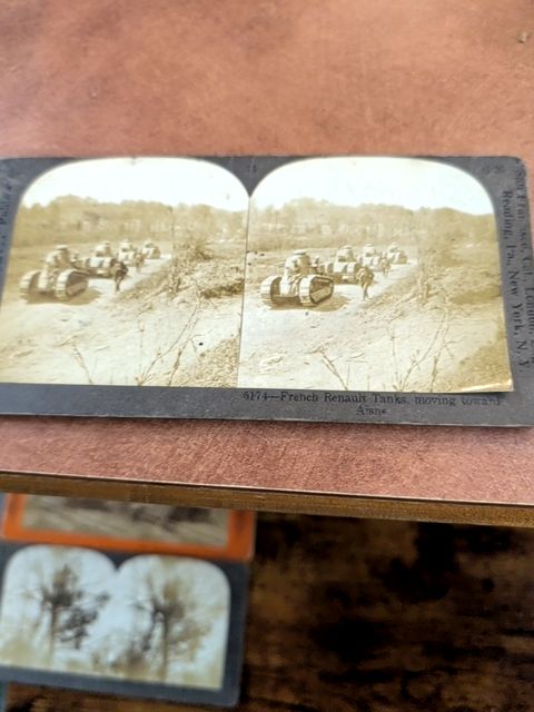 10 Stereograph Cards From World War II