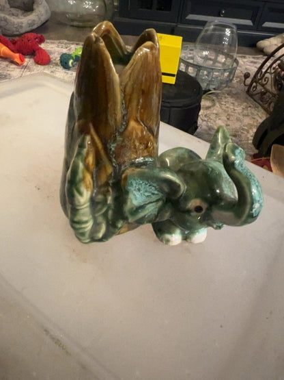 Elephant bamboo vase