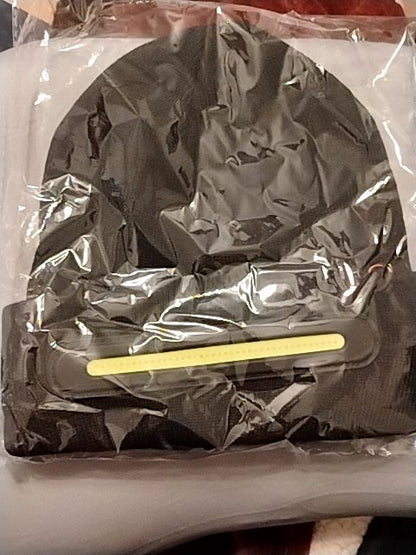 Black  Wide Beam LED Beanie, Adult One Size Fits Most