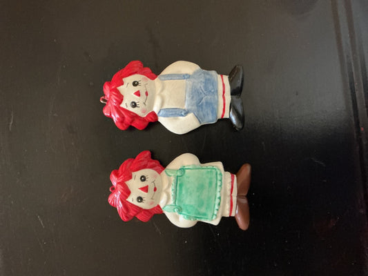 Multi Unknown Raggedy Ann and Andy, 3”