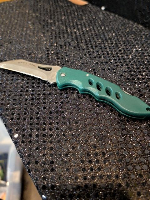 Frost Cutlery Navy Seal Tactical 4.5 in Stainless Blade Knife Green