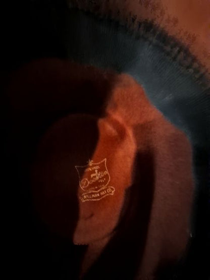 Rust w/Autumn Leaf Hatband Whittall & Shon Doeskin Felt Hat