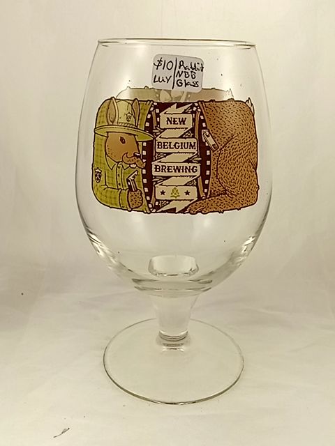 New Belgium brewing Rabbit glass