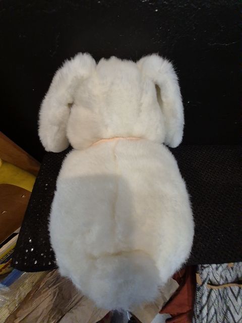 White  Rabbit Plushie, 10"