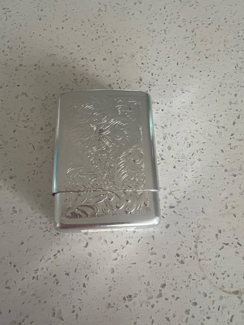 Vintage silver plated cigarette case
