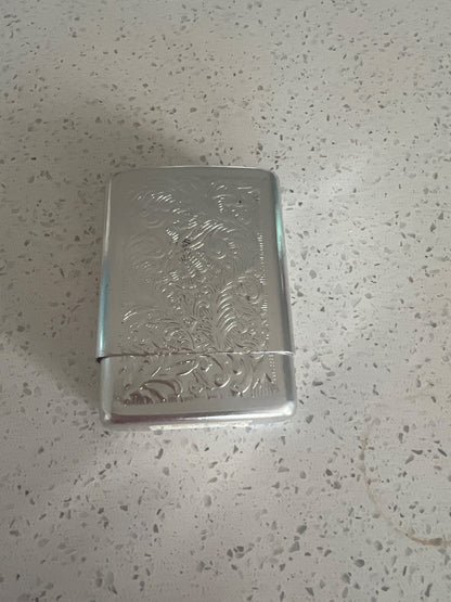 Vintage silver plated cigarette case