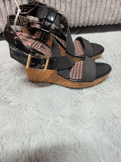 Black  Jessica Simpson Wedge Sandles, 10