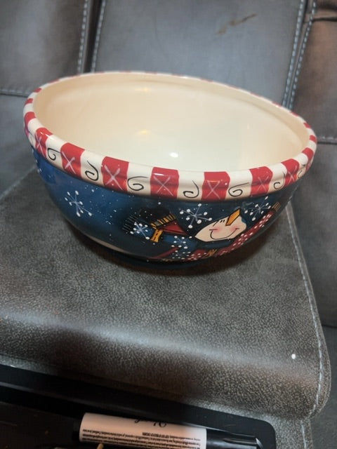 Ceramic Christmas Serving Bowl